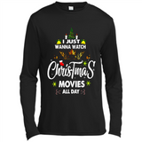 Funny Christmas Movie Shirt, Christmas Movies - Canvas Long Sleeve T-Shirt