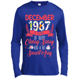December 1987 31 Years Of Being Classy Sassy - Canvas Long Sleeve T-Shirt