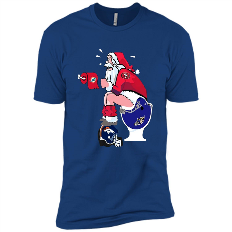 San Francisco 49ers Santa Claus Toilet