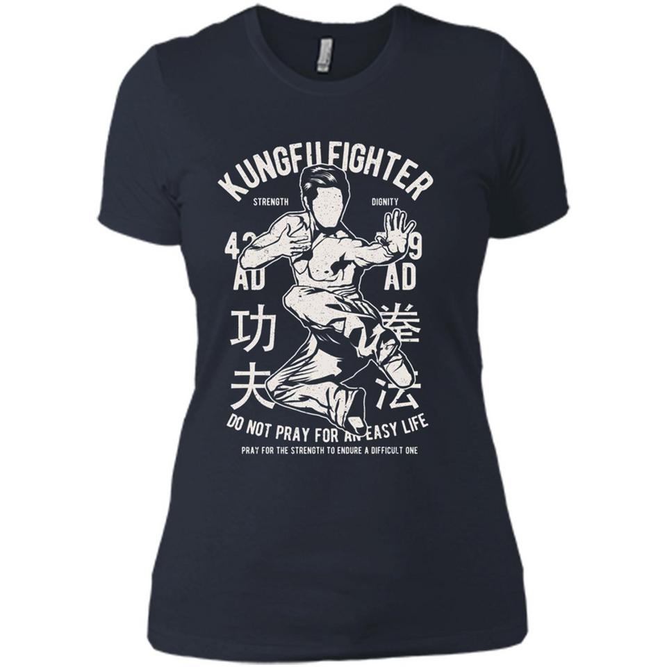 Kungfu Martial Arts Fight Apparel - Ladies' Boyfriend T-Shirt