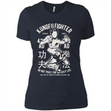 Kungfu Martial Arts Fight Apparel - Ladies' Boyfriend T-Shirt