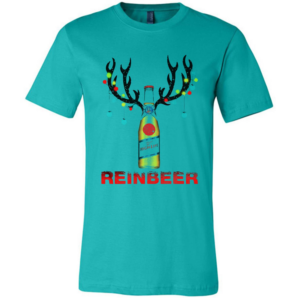 Miller High Life beer reinbeer Christmas - Canvas Unisex T-Shirt