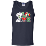 Snoopy loves NBA Boston Celtics - Tank Top