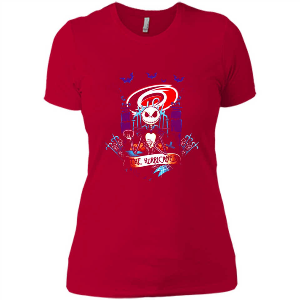 Carolina Hurricanes Halloween The Nightmare Before Christmas - Ladies' Boyfriend T-Shirt