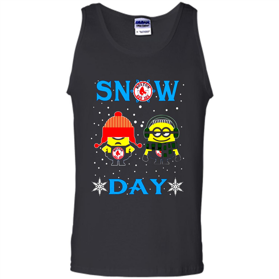 Snow Day Shirt For Boston Red Sox Vs Minion Fans pingpong