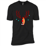 Football Christmas Shirt Reindeer Christmas Football Funny - Premium Short Sleeve T-Shirt
