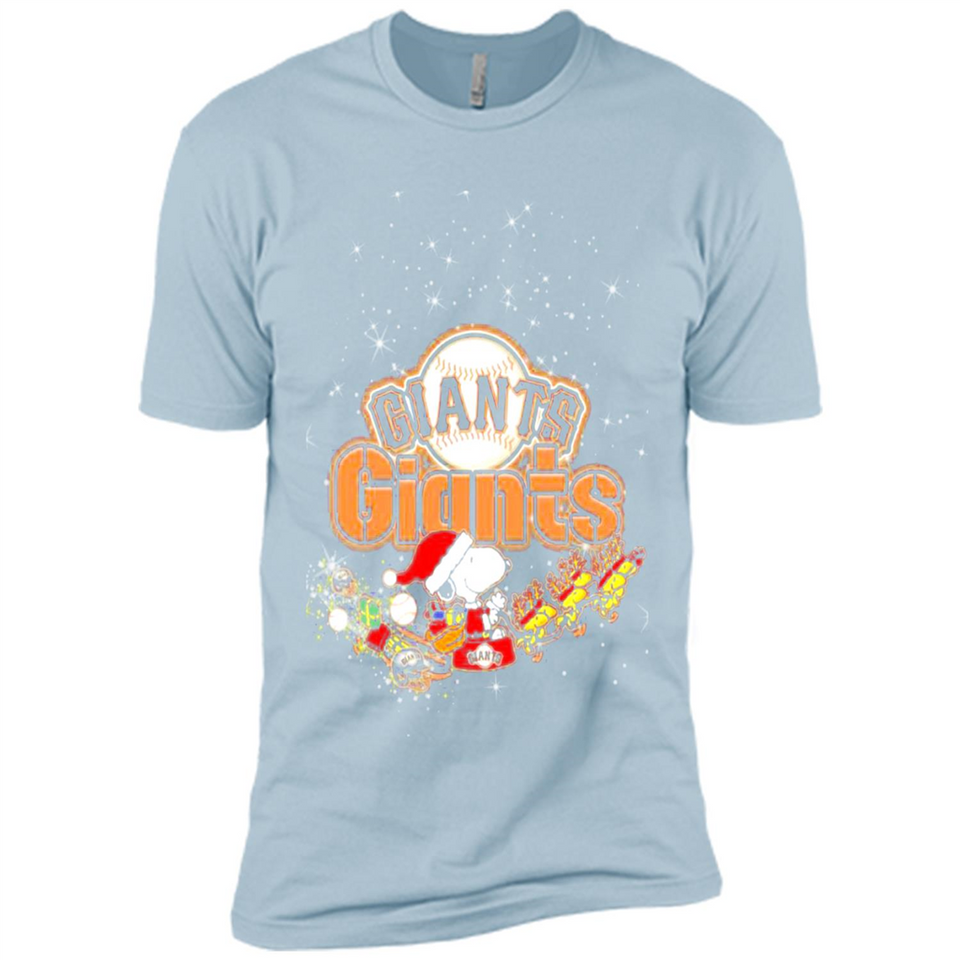 Snoopy Christmas San Francisco Giants - Premium Short Sleeve T-Shirt