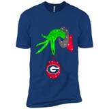 GRINCH HAND HOLDING GEORGIA BULLDOGS GLITTER CHRISTMAS PINGPONG