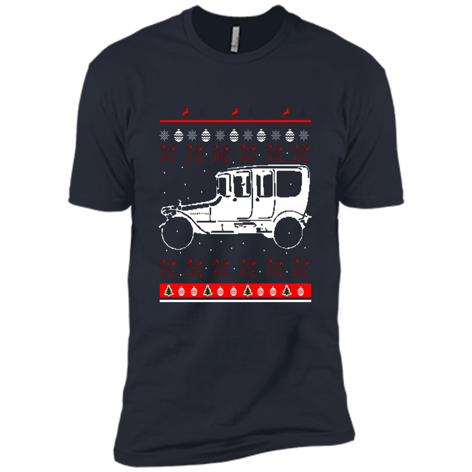 Christmas Ugly Sweater Automobile Ugly Christmas Sweater - Premium Short Sleeve T-Shirt
