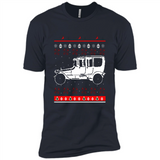 Christmas Ugly Sweater Automobile Ugly Christmas Sweater - Premium Short Sleeve T-Shirt