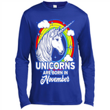 Unicorns Are Born In November Birthday Rainbow