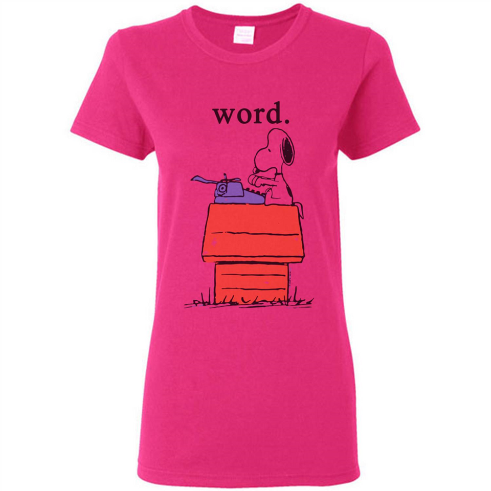 Snoopy Word - Ladies Short-Sleeve