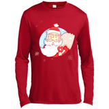 Cute Santa Claus Ho Ho Ho - Canvas Long Sleeve T-Shirt