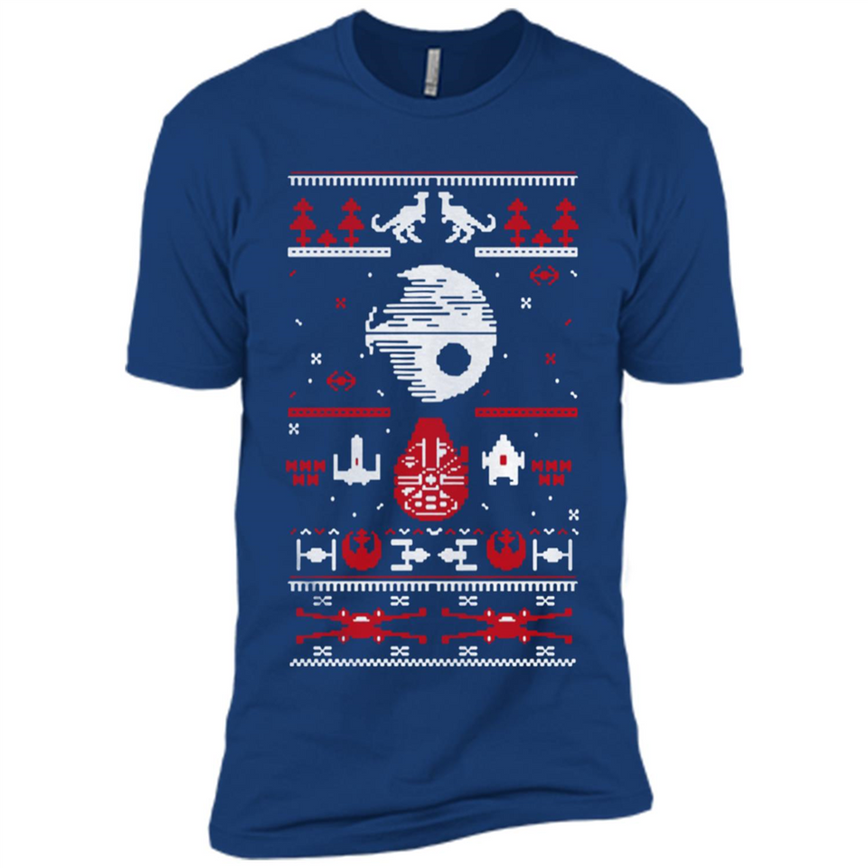 Star Wars Ugly Christmas Sweater - Premium Short Sleeve T-Shirt