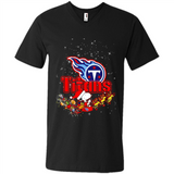 Snoopy Christmas Tennessee Titans - Men's V-Neck