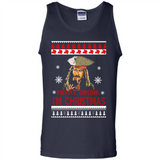 Jack sparrow Merry Drunk I'm Christmas - Tank Top