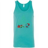 Snoopy Merry Christmas with Christmas tree T-Shirt - Canvas Unisex Tank