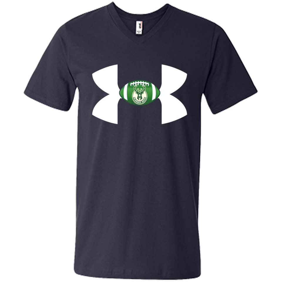 Milwaukee Bucks Under Armour Logo - Men's V-Neck