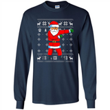 Flossing Santa Christmas Ugly Sweater Style Pajama Xmas Gift - Long Sleeve T-Shirt