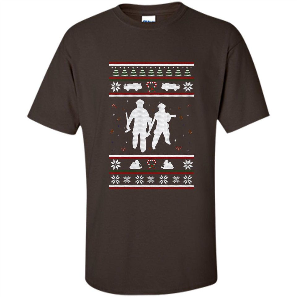 Christmas Ugly Sweater Firefighter Ugly Christmas Sweater - Shirt