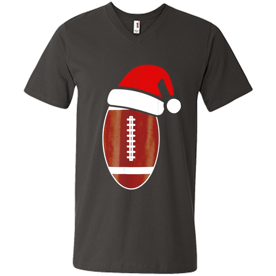 Christmas Football Shirt - Football Santa Hat Christmas