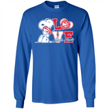 Snoopy loves NBA Atlanta Hawks - Long Sleeve T-Shirt