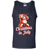 Christmas In July - Funny Dancing Santa - Tank Top