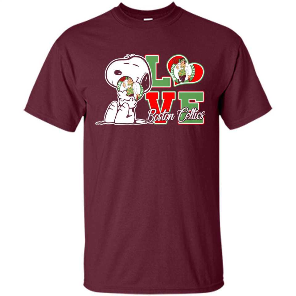 Snoopy loves NBA Boston Celtics - Shirt
