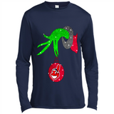 GRINCH HAND HOLDING CLEVELAND INDIANS GLITTER CHRISTMAS PINGPONG
