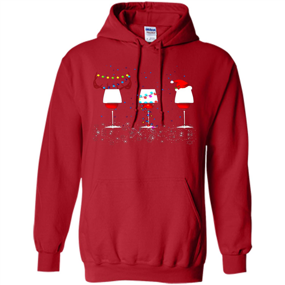 Christmas Red Wine Funny Merry Xmas Sweatshirt - Hoodie