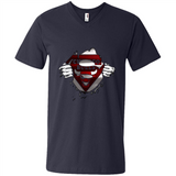 Chicago Bulls And Superman Fans - Men's V-Neck