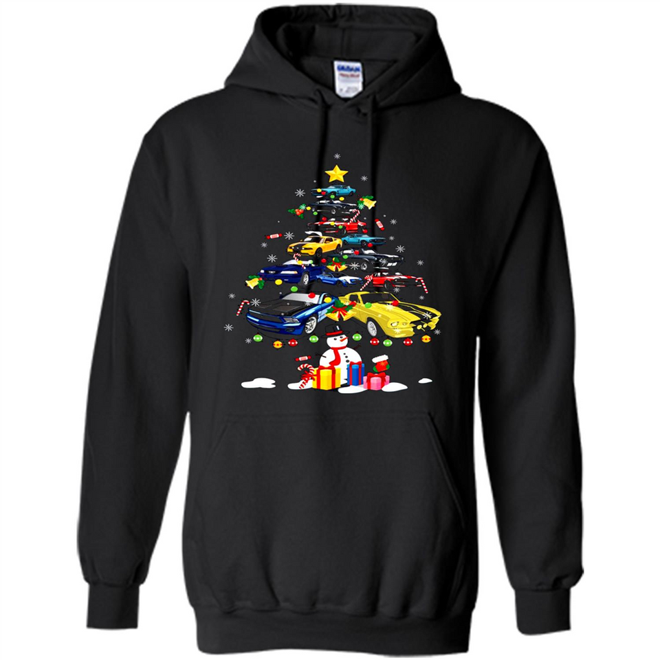 Mustang Tree Christmas Sweatshirt PINGPONG