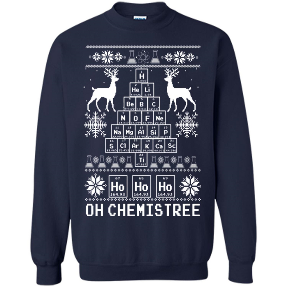 Oh Chemistry Tree Ugly Christmas Sweater - Sweatshirt