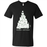 Merry Catmas - Merry Christmas Cat Lover Mug PINGPONG - Men's V-Neck