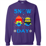 Snow Day Shirt For Carolina Panthers Vs Minion Fans pingpong