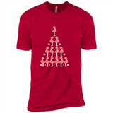 Flamingo Christmas Tree Flamingo - Premium Short Sleeve T-Shirt