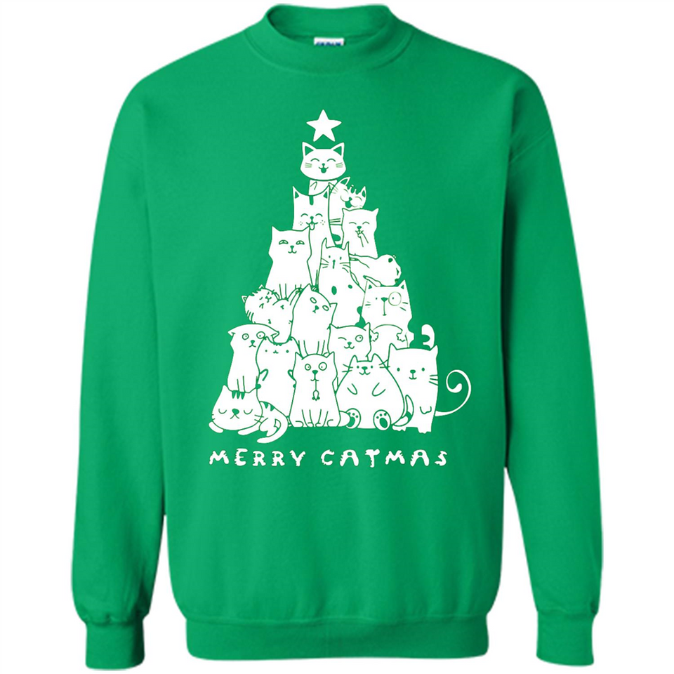 Merry Catmas - Merry Christmas Cat Lover Mug PINGPONG - Sweatshirt