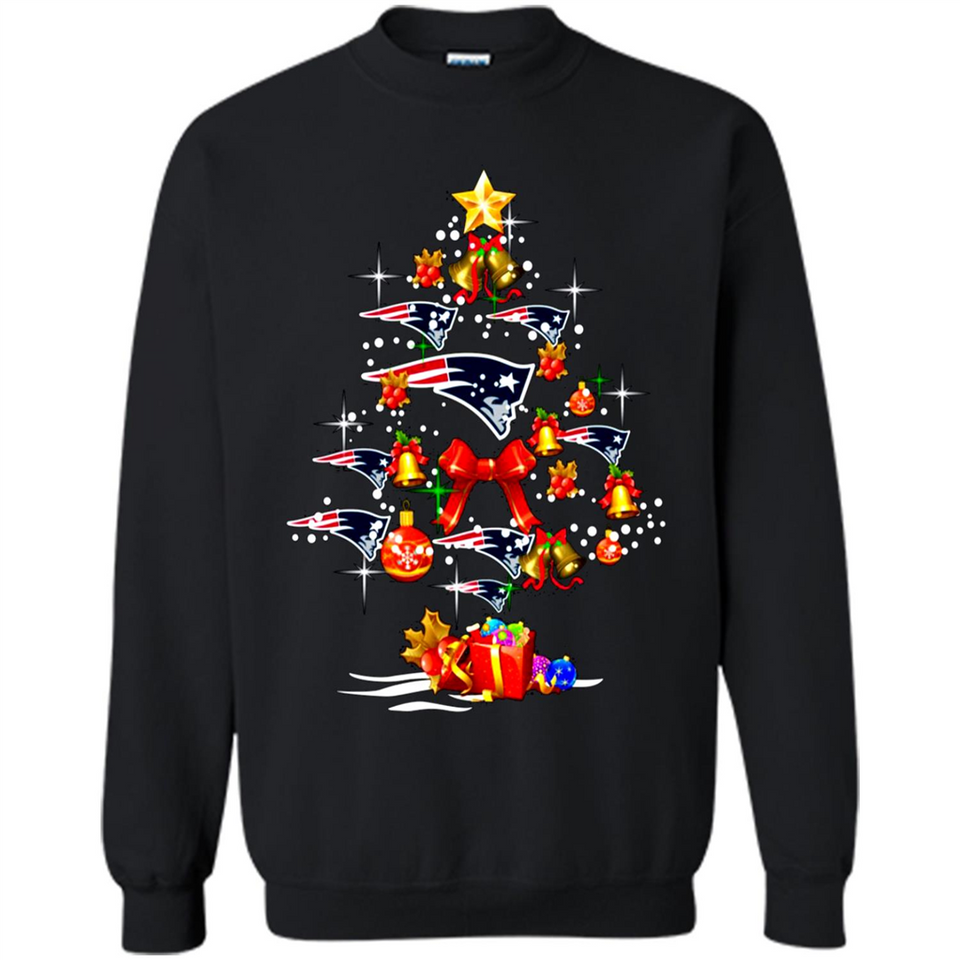 New England Patriots Christmas Tree sweater PINGPONG