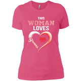 This Woman love Browns NFL football team - Ladies' Boyfriend T-Shirt