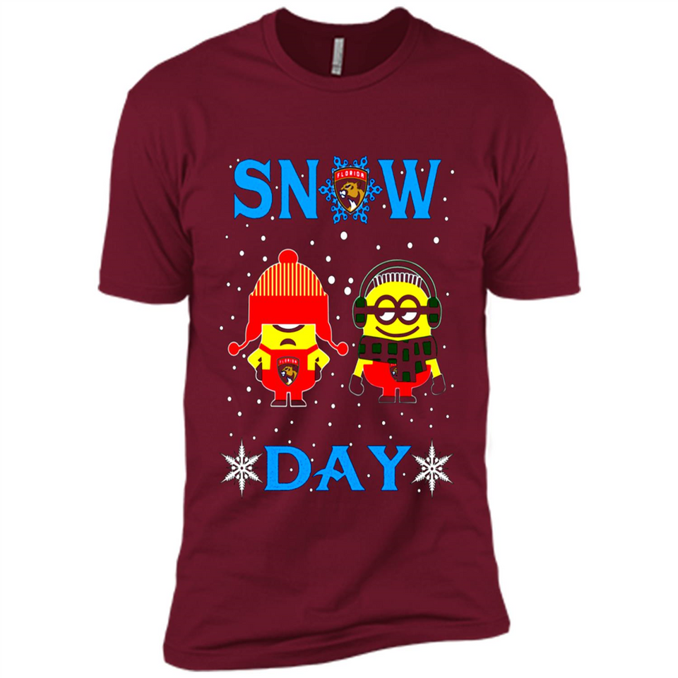 Snow Day Shirt For Florida Panthers Vs Minion Fans pingpong