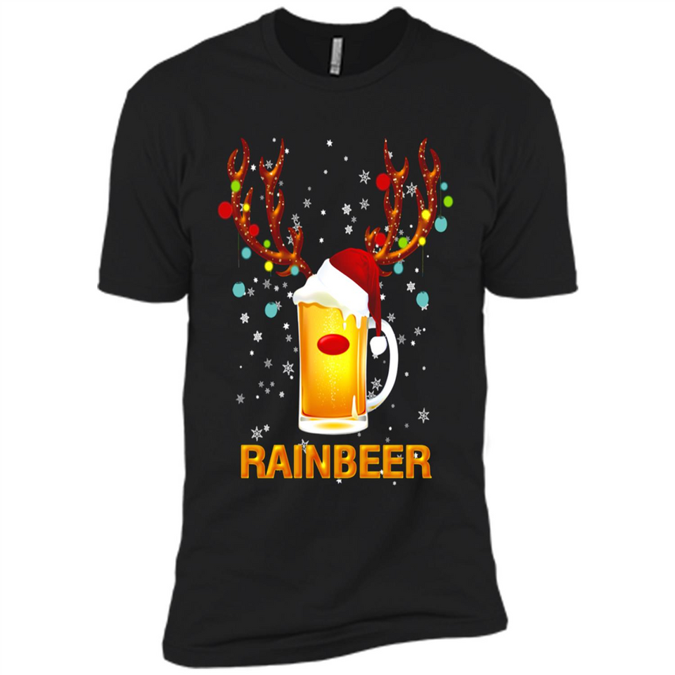 Rainbeer Funny Reindeer Beer Lover
