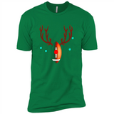 Football Christmas Shirt Reindeer Christmas Football Funny - Premium Short Sleeve T-Shirt