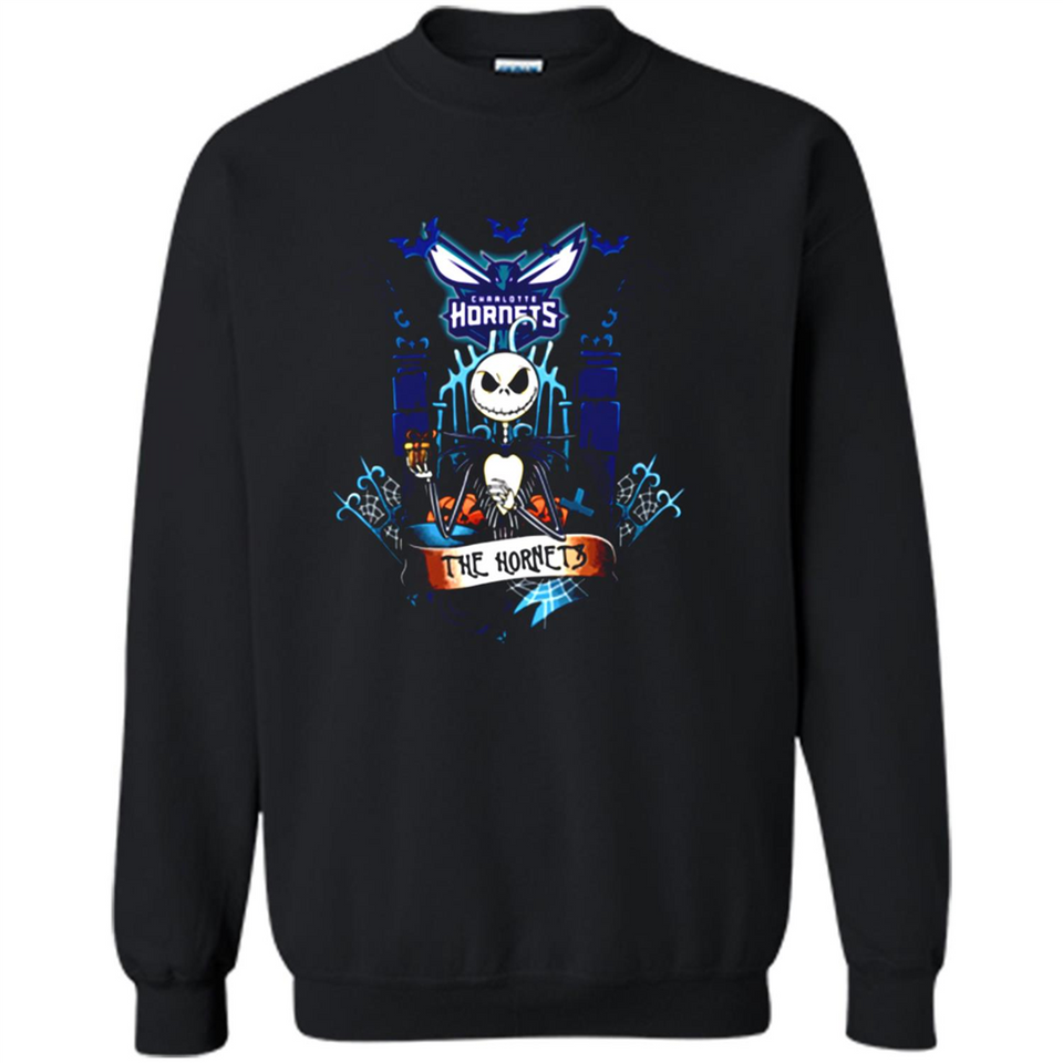 Charlotte Hornets Halloween The Nightmare Before Christmas - Sweatshirt