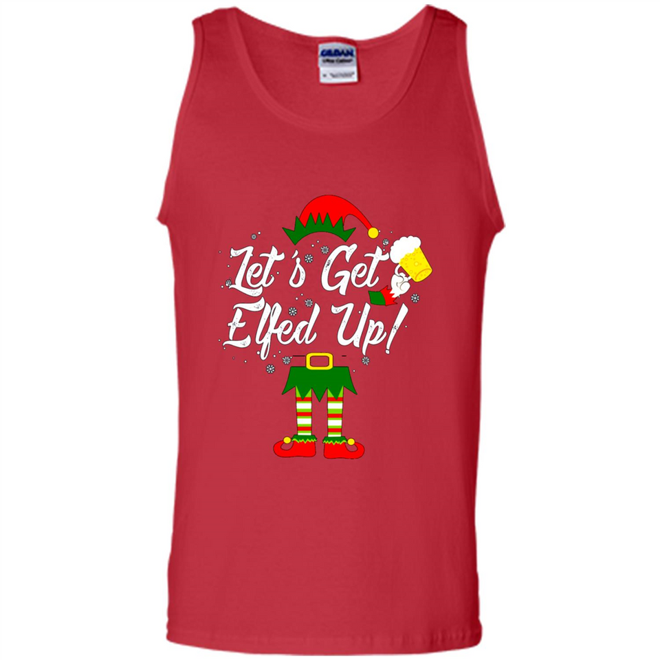 Let's Get Elfed Up Drinking Beer Christmas PINGPONG