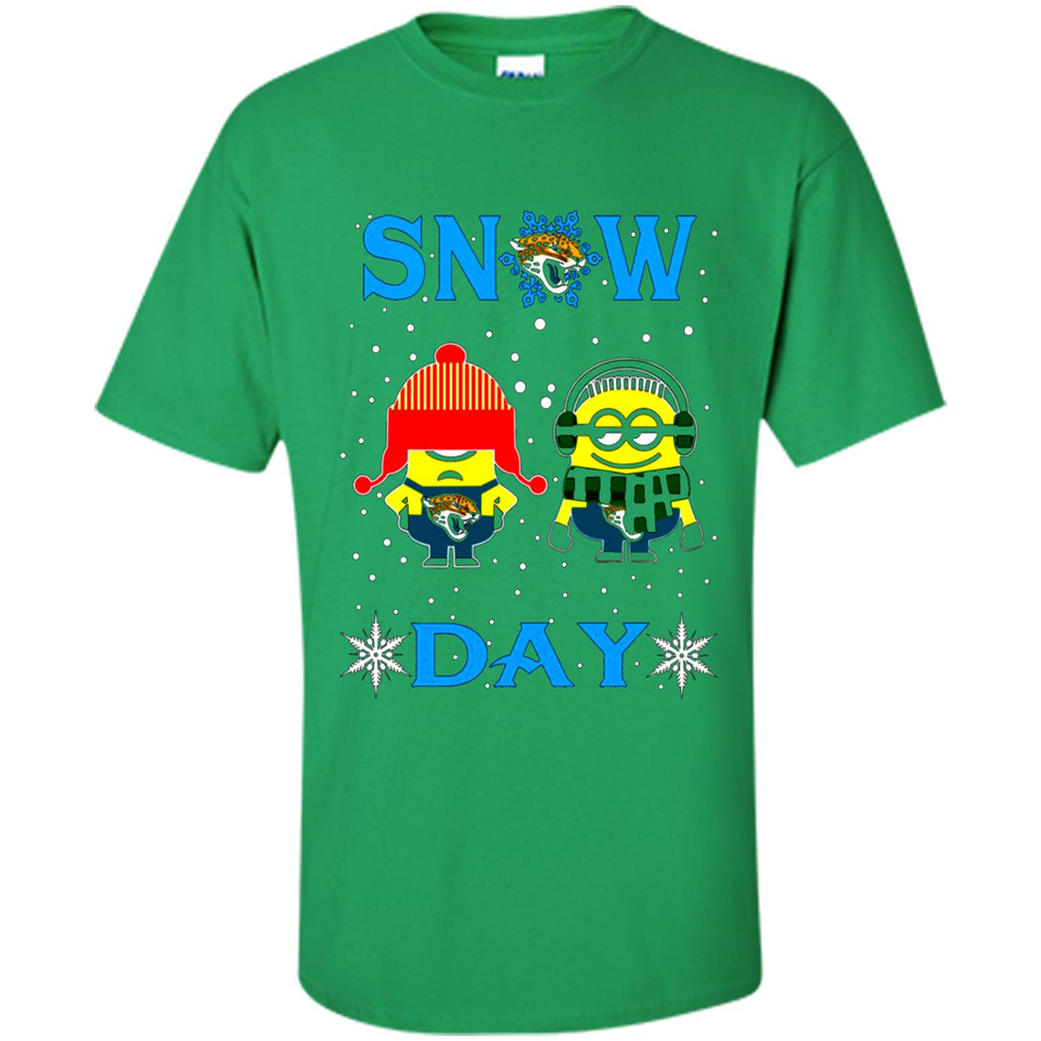 Snow Day Shirt For Jacksonville Jaguars Vs Minion Fans pingpong
