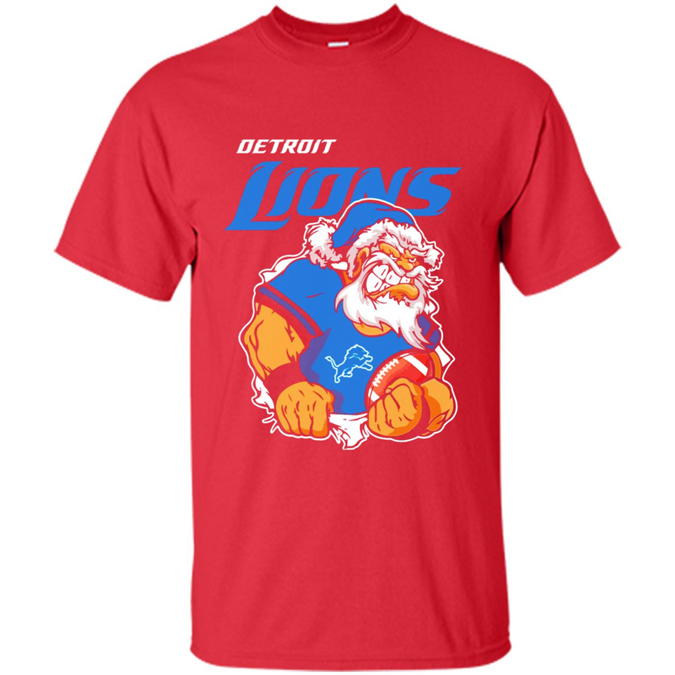 Grumpy Santa Claus Detroit Lions Football Team PINGPONG