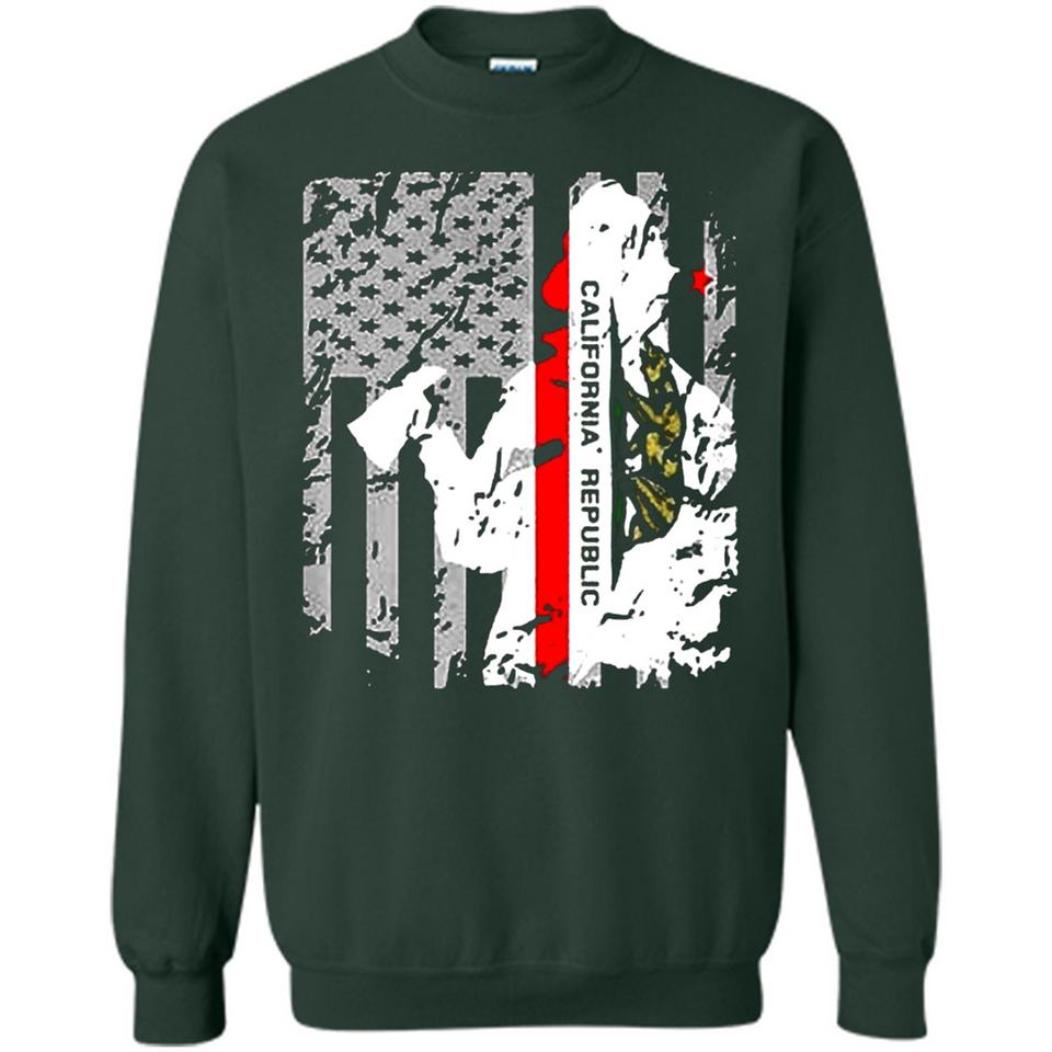 Paradise California Firefighter Thin Red Line Funds Youth T-Shirt PINGPONG - Sweatshirt