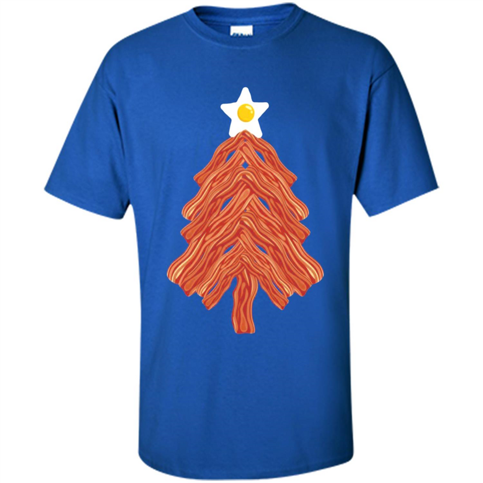 Bacon & Eggs Over Easy Fried Food Breakfast Xmas Tree Foodie - Shirt