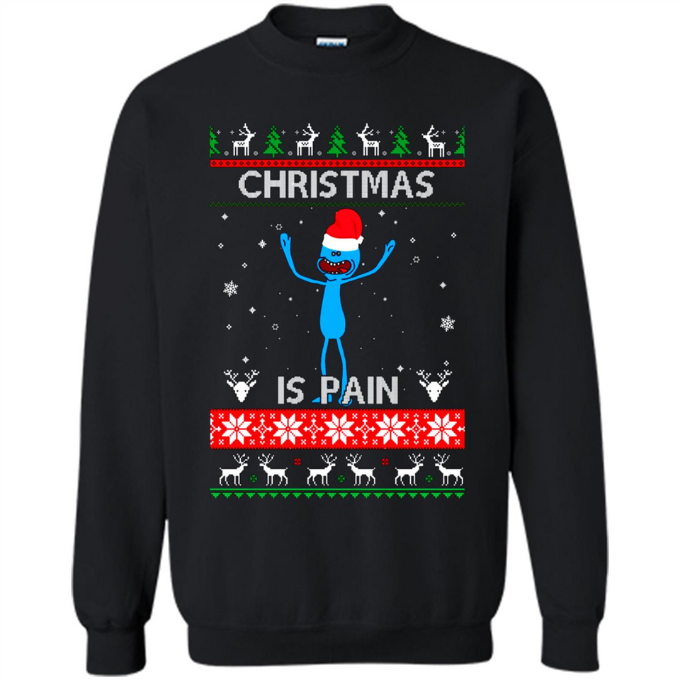 Mr Meeseeks Christmas Is Pain – Rick and Morty Christmas Sweater PINGPONG