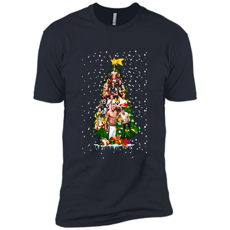 J.J. Watt Christmas Tree ugly sweater PINGPONG